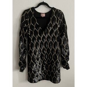 Show Me Your MuMu Sequin Mini Sample Dress One of a Kind